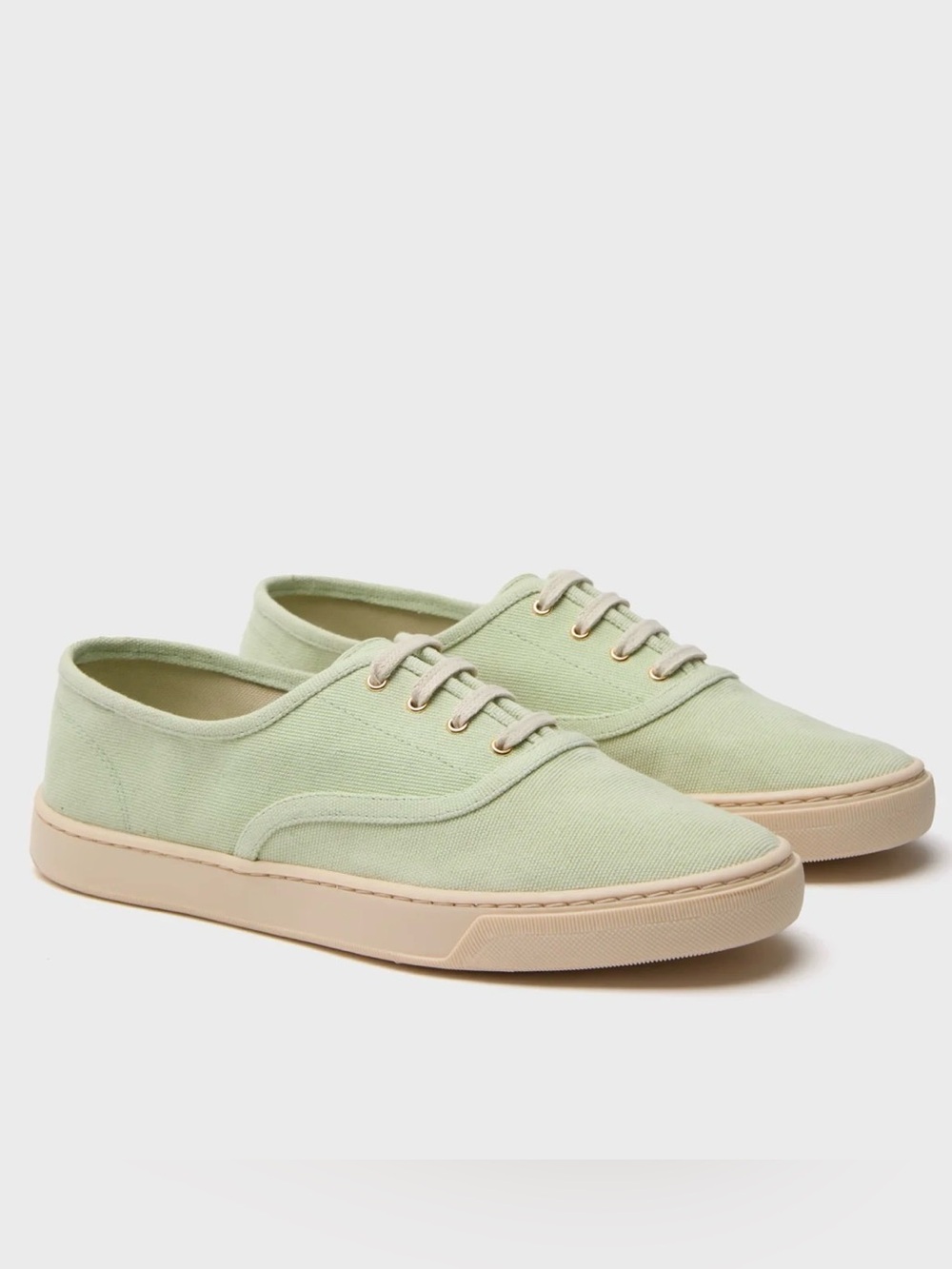 Tuckernuck Women's Pistachio Canvas Bea Sneakers, Size 7